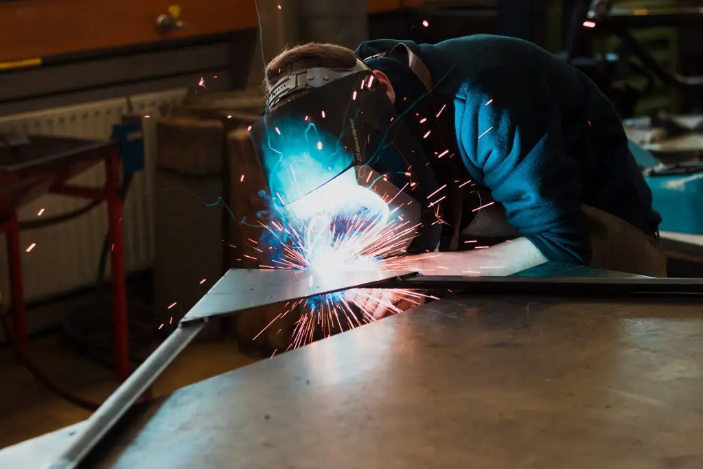 Protect your eyes with a welding helmet