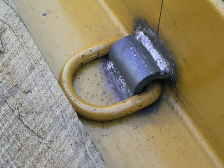 How to Weld on D-Rings on a Trailer for Tie-Downs
