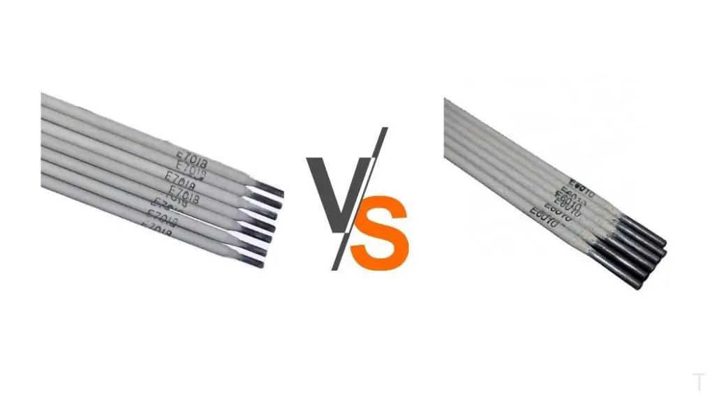 What is the difference between the 7018 and 6010 welding rods?