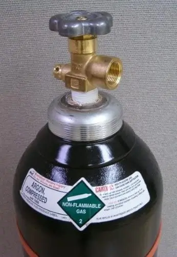 argon welding gas bottle
