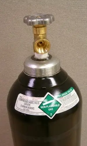 co2 welding gas bottle tank size