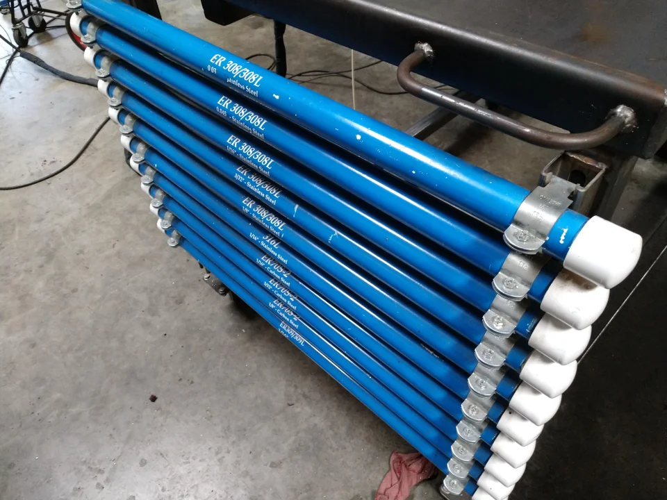 DIY welding rod storage idea