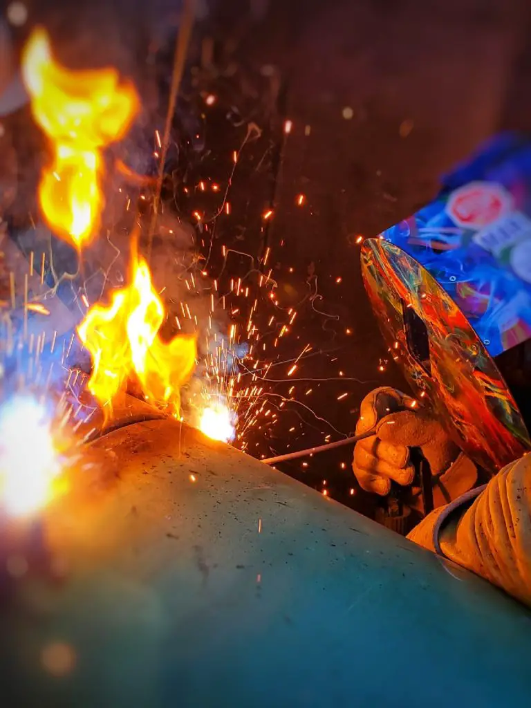 welding with a pancake hood