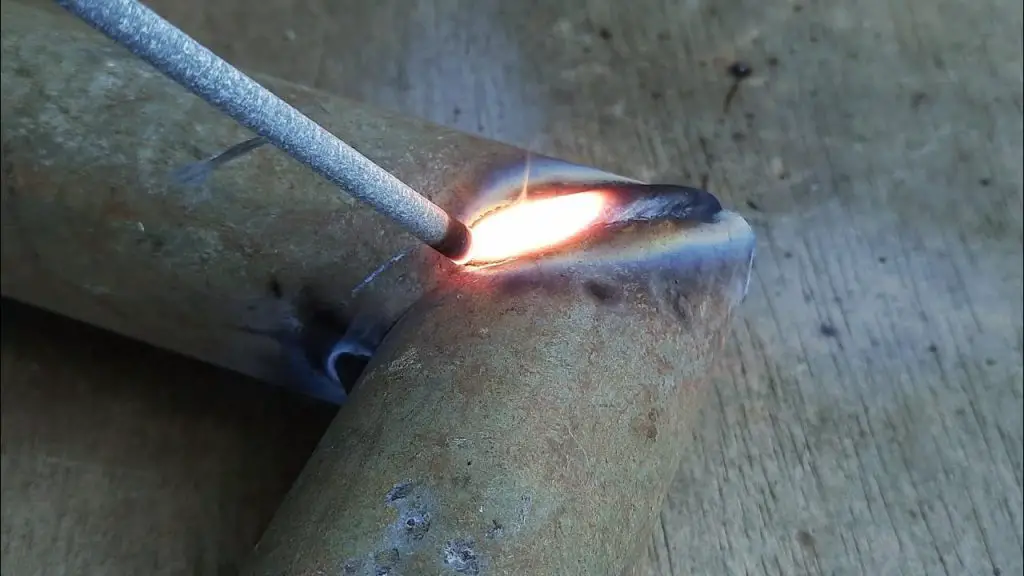 stick welding galvanized pipe