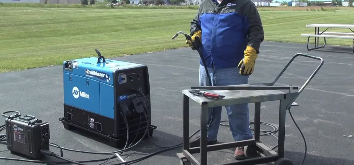 mig welding outdoors